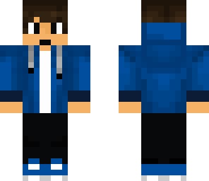 blue hoodie
