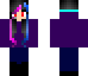 goth gamer hoodie girl