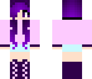 purple hair girl