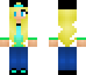 blond tomboy with hat