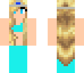 long haired mermaid