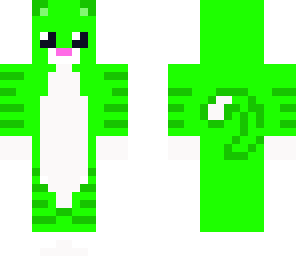 adorable green kitten skin
