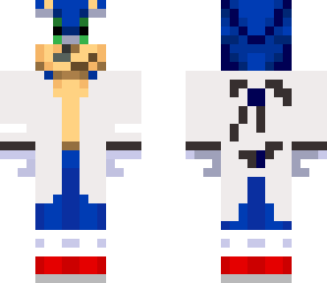 sonic with headset and lab coat