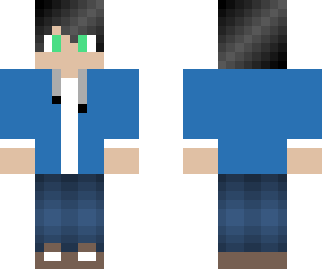blue jacket boy