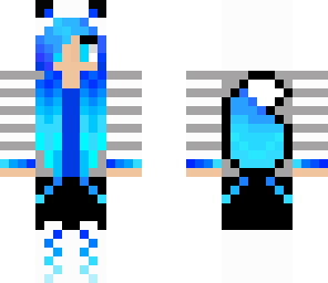 blue wolf girl