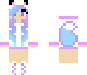 blu and purple wolf girl