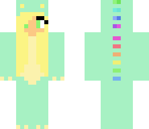 blonde dino onesie