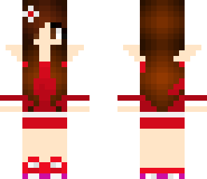 red and white girl