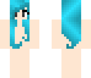 blank blue hair skin