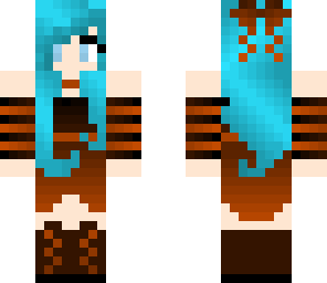 halloween blue hair girl