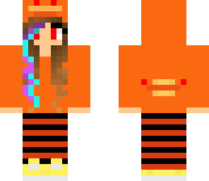 halloween duck girl with highlights