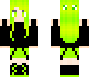 rave party neon green girl