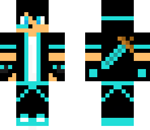 cool boy with sword