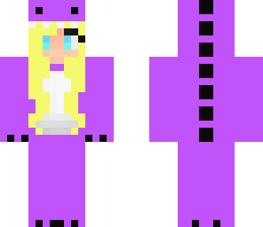 cute purple dinosaur girl