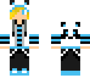 blonde panda boy