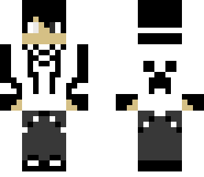 black and white