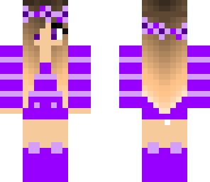 purple flower girl