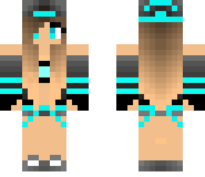 blue gamer girl