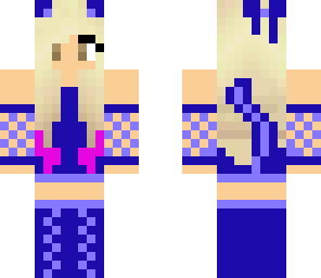 blue cat girl