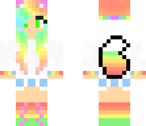 rainbow fox beutiful girl