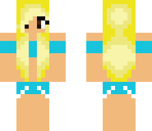 blonde in swimsuit