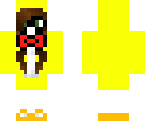 duck girl with bow tie