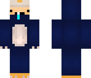penguin costume derp face