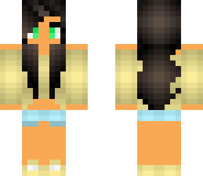 minecraft black haired girl