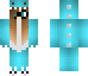 blue dino girl