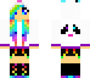 rainbow panda girl fairy