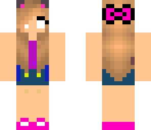 the epic herobrine girl with head  phones