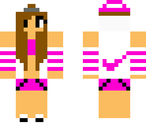 pink nike girl