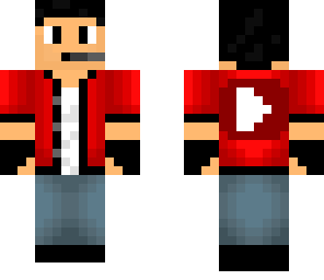 yo con mi skin de youtube