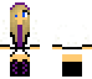 purple winter girl