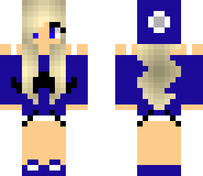 dark blue mustache girl