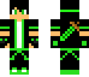 green with sword hoodie