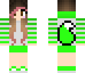 green hoodie girl