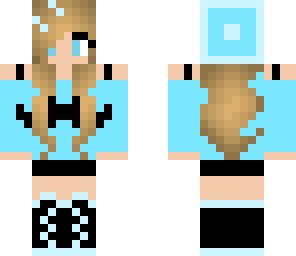blue mustache girl