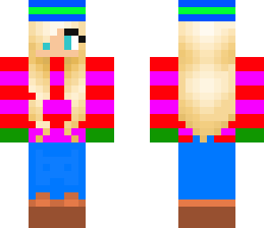 blonde in winter clothes