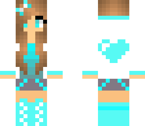 blue girl heart