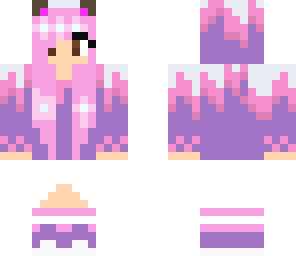 half pink half purple edit