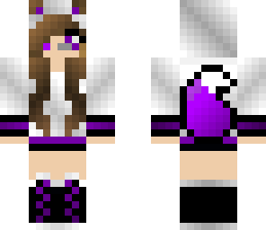cute purple tail girl