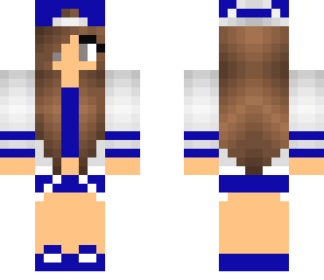 blue teen girl