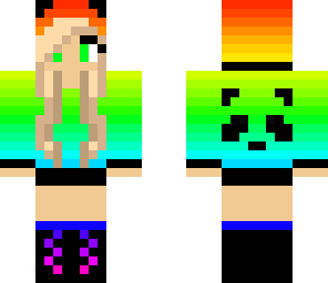 rainbow panda girl