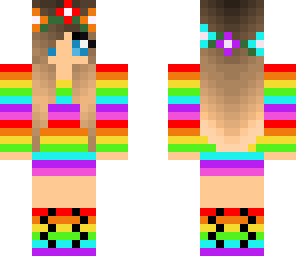 cute rainbow girl