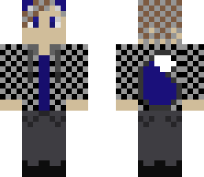 grey hooded blue wolf boy