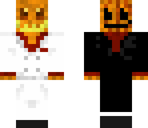 two pumpkin face