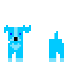 copyed blue dog