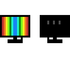 rainbow picture on computer