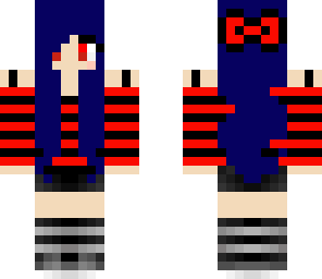 blue haired cute vampire